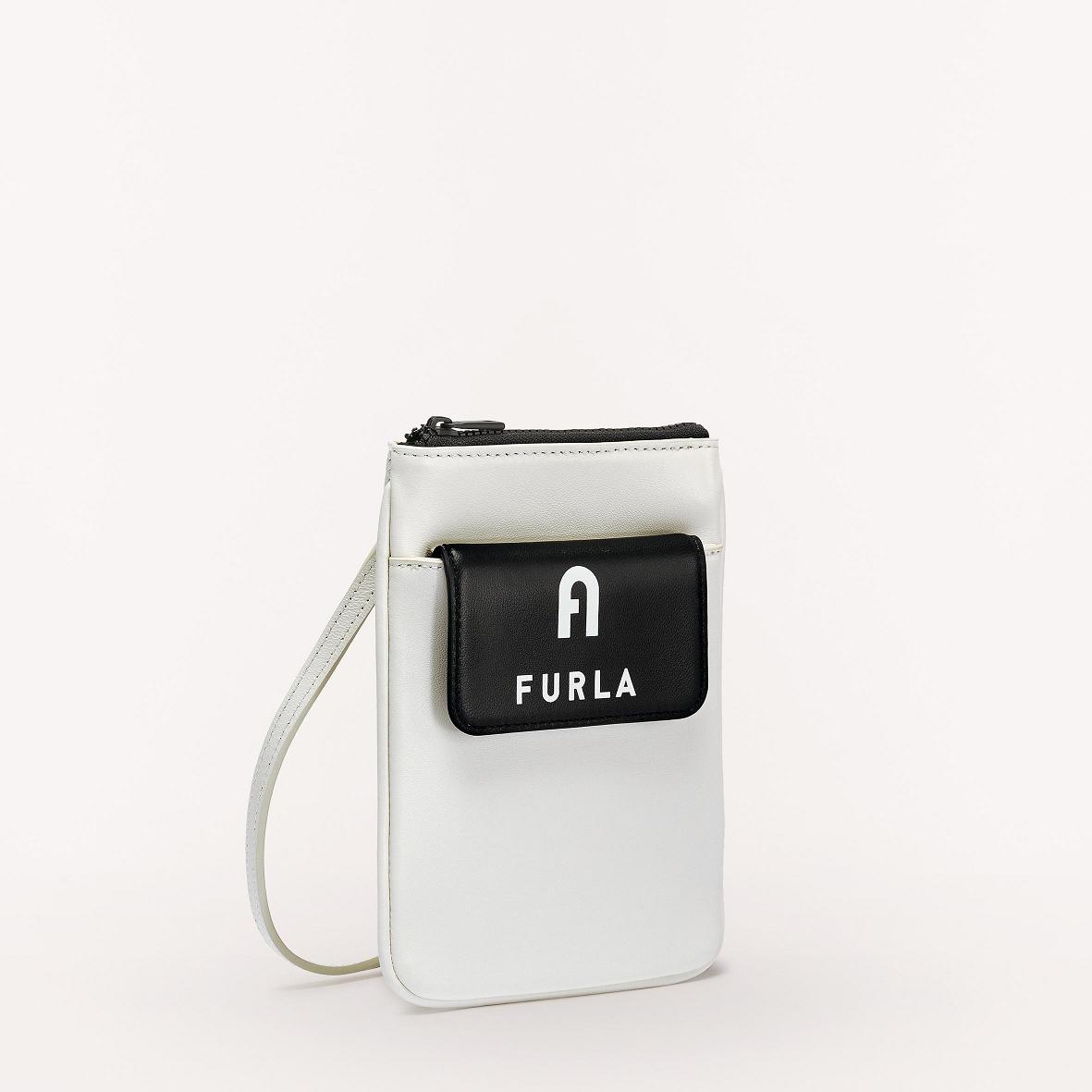 Furla Iris Tasker Udsalg - Mini Tasker Dame Hvide Sort YOL893562